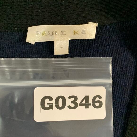 Paule Ka L Navy Cardigan Sweater Peplum Hem Bow Detail Twee Aesthetic Quirky - Picture 3 of 8